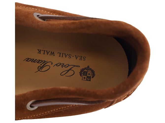 Scarpe da barca Loro Piana Sea-Sail Walk in suede marrone - vista 5