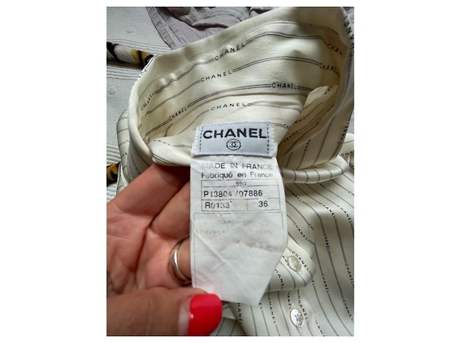 Chanel Tops Aus weiß - Ansicht 9