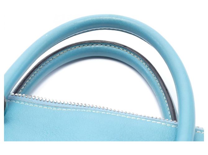 Hermès Borsa da viaggio in pelle Hermes Bolide Relax 45 Blu - vista 5