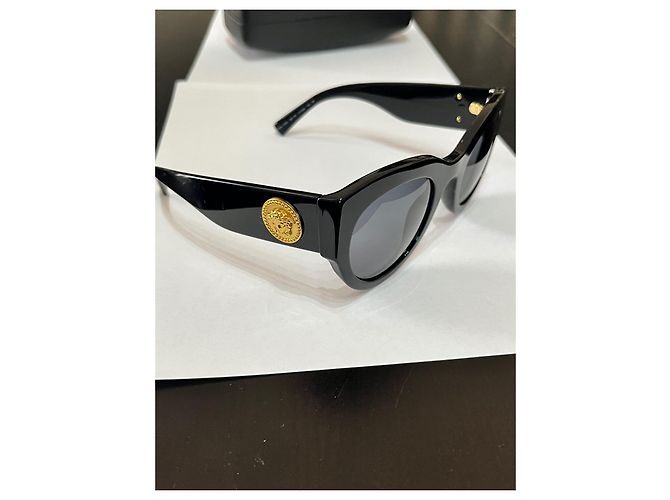 Lunettes de soleil Versace Medusa Tribute Noir Acétate - vue 6