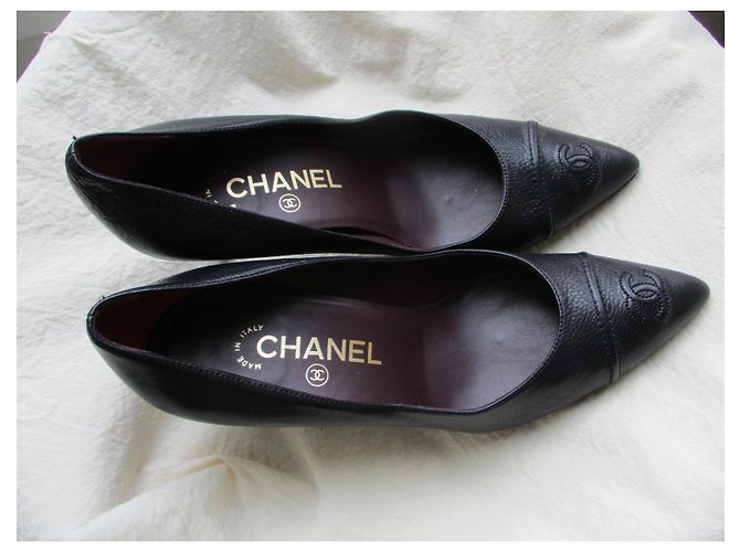 Chanel Lederpumps 'CC', Größe 37,5. Schwarz - Ansicht 5
