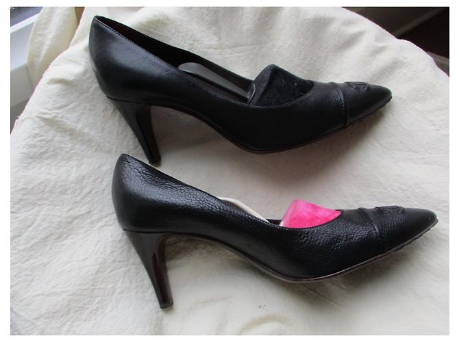 Chanel Lederpumps 'CC', Größe 37,5. Schwarz - Ansicht 6