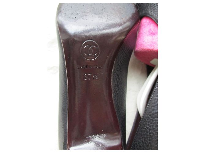 Chanel Lederpumps 'CC', Größe 37,5. Schwarz - Ansicht 7