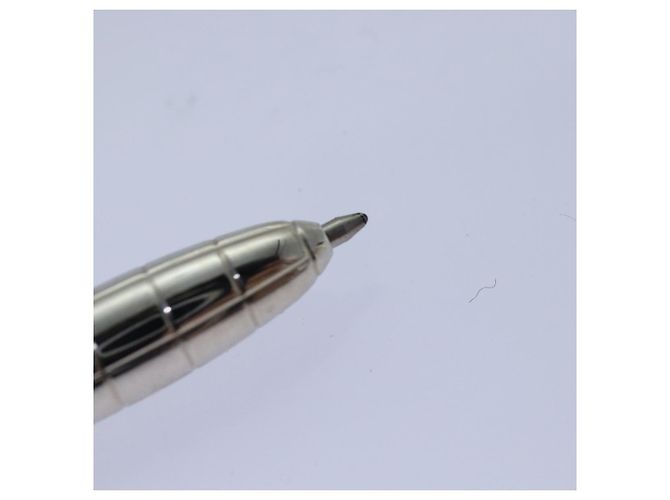 Louis Vuitton Penna Agenda PM Penna a sfera Argento LV Auth ac3188 - vista 12