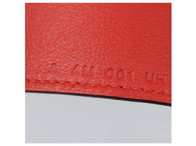 Hermès HERMES Yuris GM Copertura per Note in Pelle Rossa Auth am6812 Rosso - vista 11