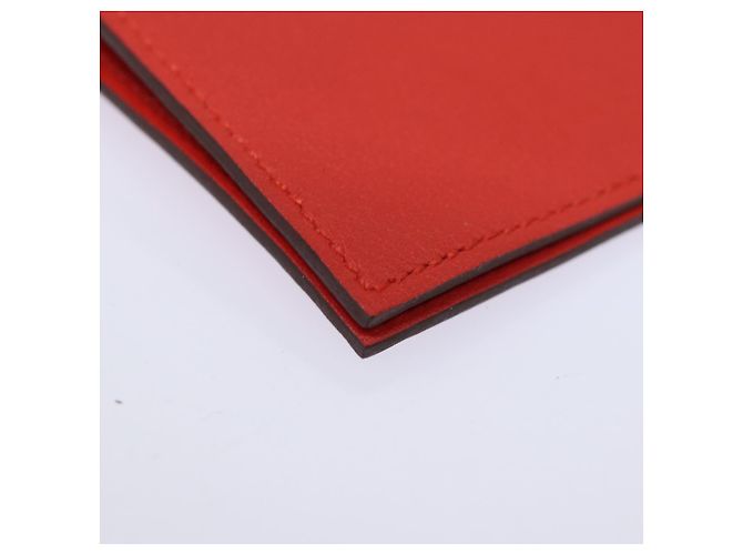 Hermès HERMES Yuris GM Copertura per Note in Pelle Rossa Auth am6812 Rosso - vista 15