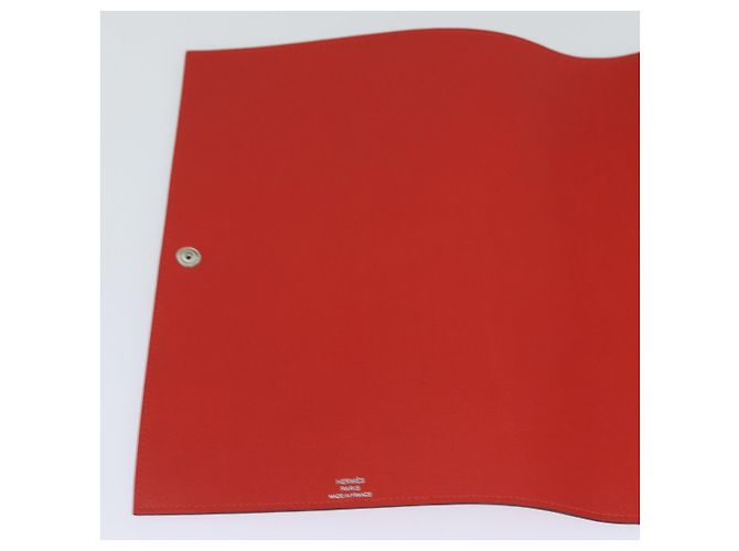 Hermès HERMES Yuris GM Copertura per Note in Pelle Rossa Auth am6812 Rosso - vista 17