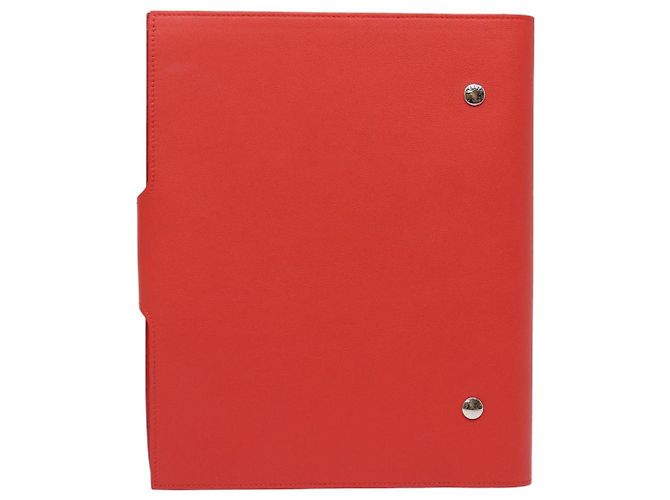 Hermès HERMES Yuris GM Copertura per Note in Pelle Rossa Auth am6812 Rosso - vista 2