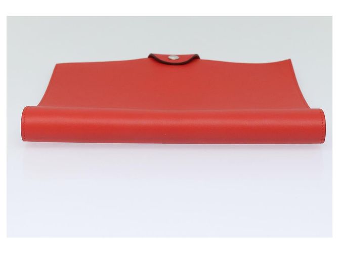 Hermès HERMES Yuris GM Copertura per Note in Pelle Rossa Auth am6812 Rosso - vista 4
