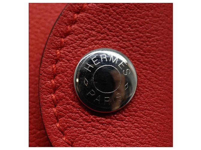 Hermès HERMES Yuris GM Copertura per Note in Pelle Rossa Auth am6812 Rosso - vista 8