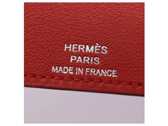 Hermès HERMES Yuris GM Copertura per Note in Pelle Rossa Auth am6812 Rosso - vista 9