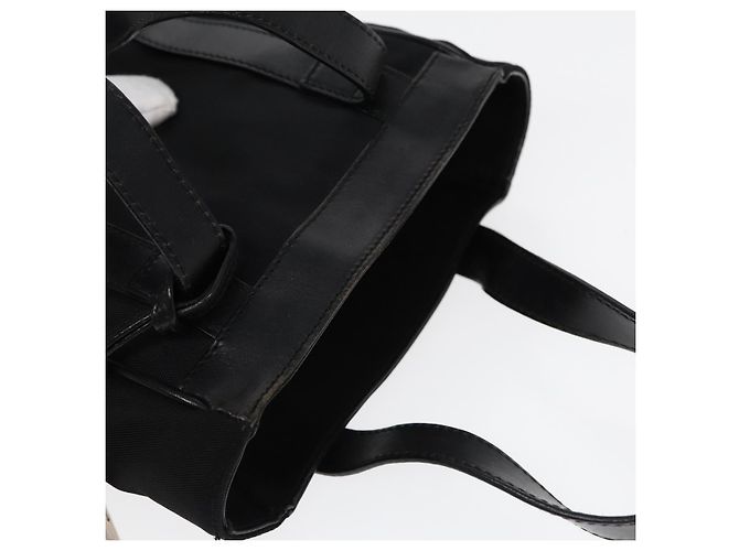 Borsa a mano GUCCI in nylon e pelle nera argento 000 2854 0500 5 Auth 85984 Nero - vista 2