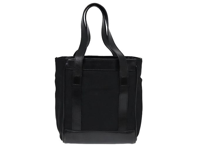 Borsa a mano GUCCI in nylon e pelle nera argento 000 2854 0500 5 Auth 85984 Nero - vista 7