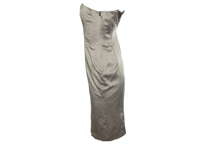 Just Cavalli, trägerloses Satin-Corsettkleid - Ansicht 2