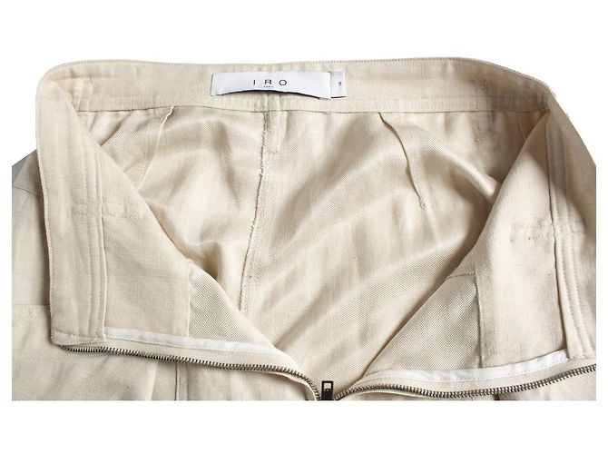 IRO, calça bege MIRA com bolsos profundos - vista 6