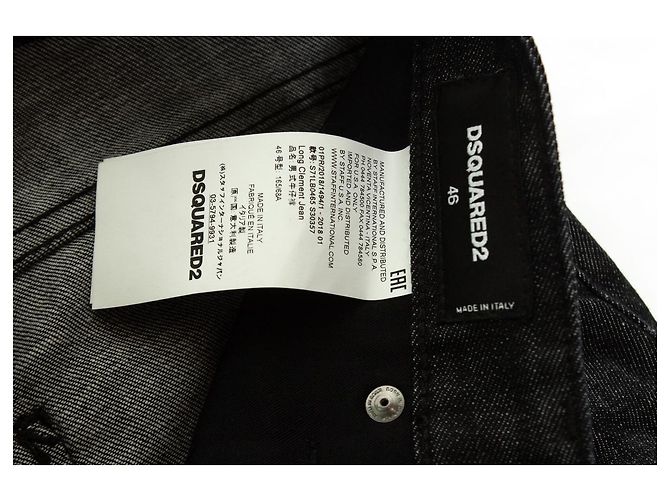 Dsquared2, jeans neri con toppe Nero - vista 6