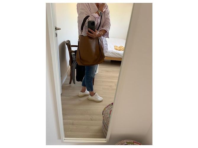 Bolsa Louis Vuitton de couro camel Camelo - vista 13