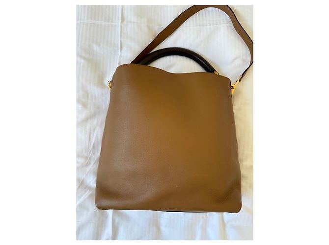 Bolsa Louis Vuitton de couro camel Camelo - vista 3