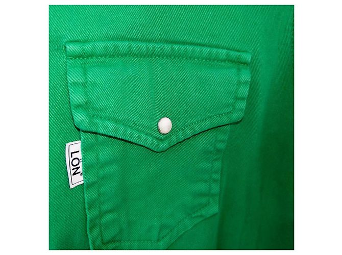 Margaux Lonnberg Camicia/giacca in denim verde - vista 3