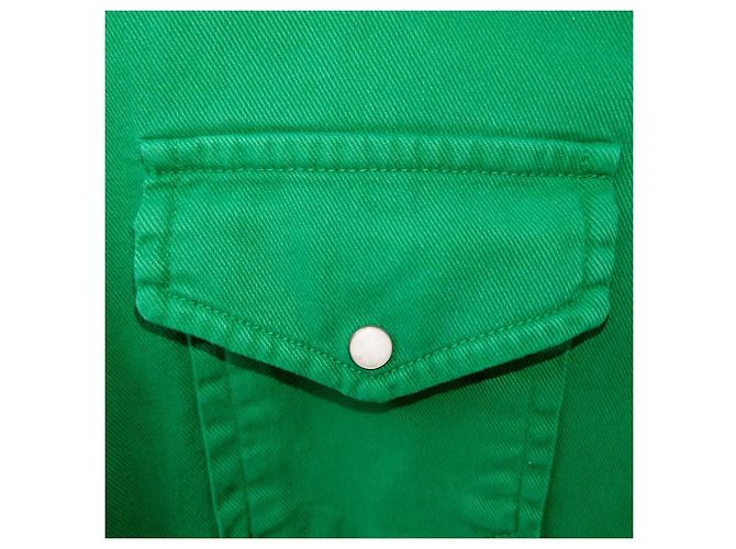 Margaux Lonnberg Camicia/giacca in denim verde - vista 6