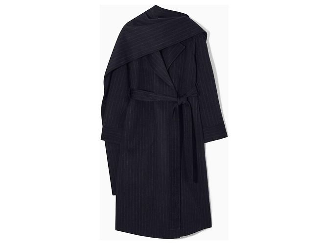 Cos Sciarpa oversized con fini righe - vista 10