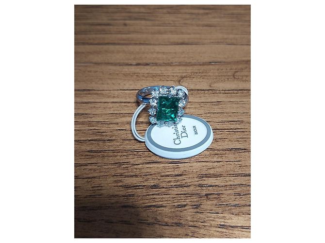 Anello Christian Dior vintage Verde - vista 2