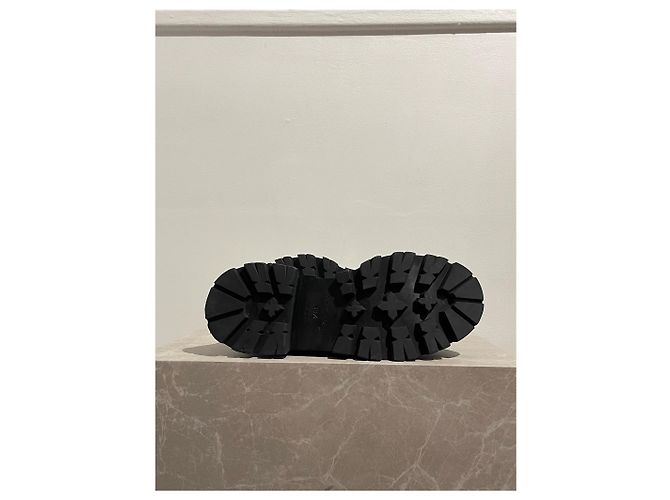 ALEXANDER MCQUEEN Schnürschuhe T.EU 38.5 Leder Schwarz - Ansicht 6
