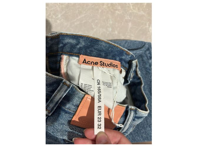 Jeans ACNE STUDIOS T.US 23 Cotone Blu - vista 6