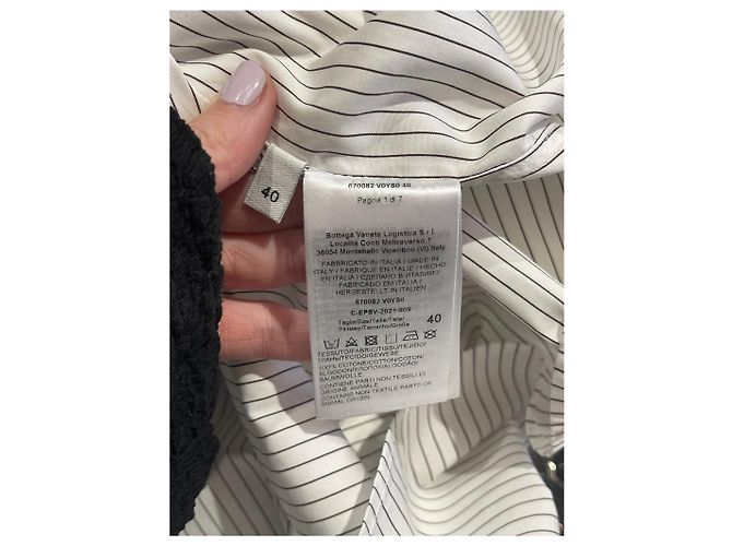 BOTTEGA VENETA Tops T.IT 40 Algodón Blanco - vista 4