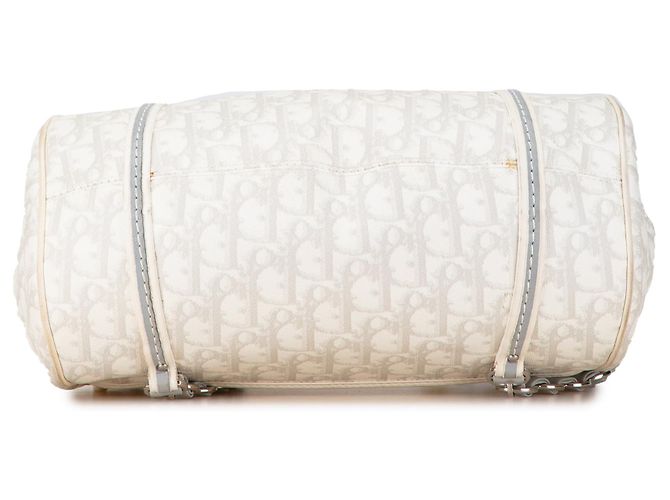 Borsa Dior Oblique Romantique bianca - vista 4