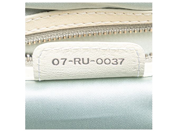 Borsa Dior Oblique Romantique bianca - vista 8