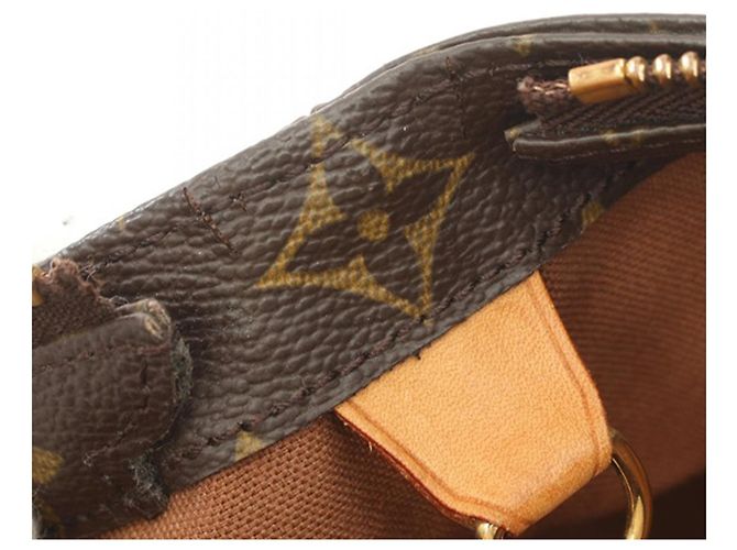 Borsa tote Cabas Mezzo in monogramma Louis Vuitton marrone - vista 8