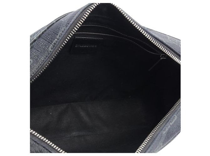 Camera Borsa a tracolla media BB Monogram Signature Balenciaga nera - vue 3