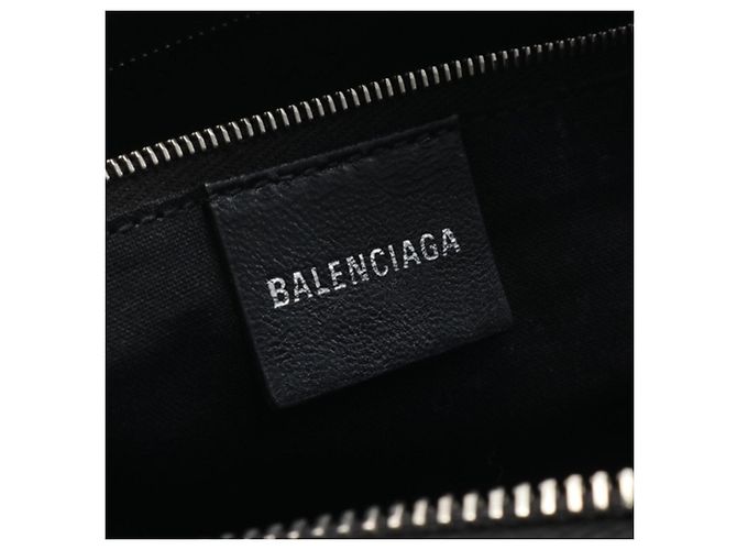 Camera Borsa a tracolla media BB Monogram Signature Balenciaga nera - vue 4