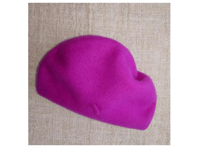Autre Marque Berretto in lana rosa Ibis Fuschia - vista 3