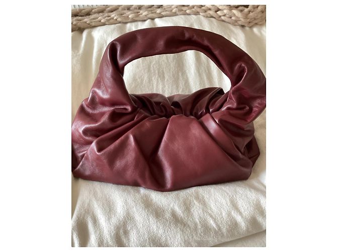 Borsa a spalla Bottega Veneta Pelle Rosso Scuro Bordò - vista 2