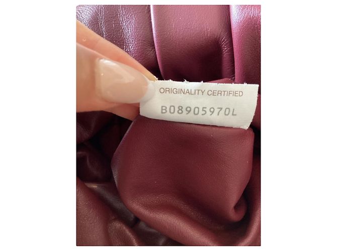 Borsa a spalla Bottega Veneta Pelle Rosso Scuro Bordò - vista 7