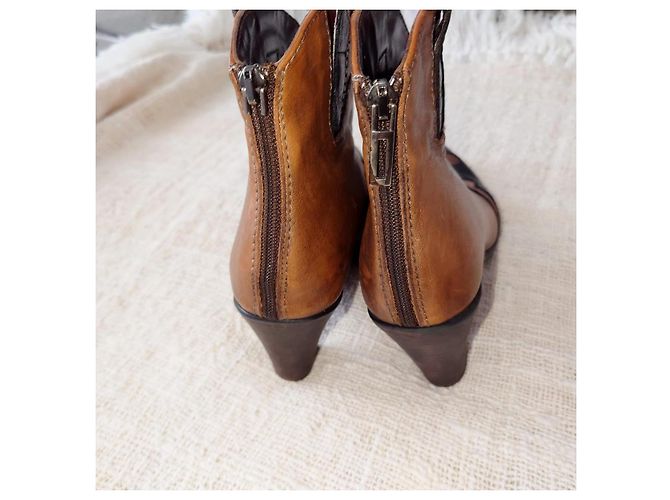 Autre Marque Stivali da cowboy in pelle Emanuela Passeri Marrone - vista 8