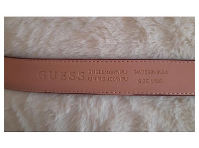 Guess Ledergürtel Braun Gold Golden - Ansicht 2