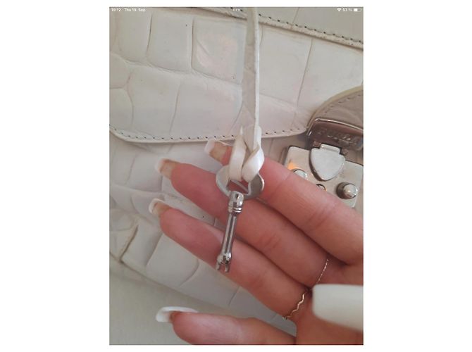 Borsa Furla in pelle bianca e beige Bianco Silver hardware - vista 4