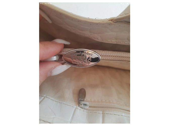Borsa Furla in pelle bianca e beige Bianco Silver hardware - vista 6