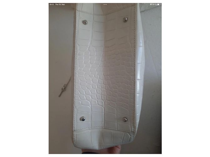 Borsa Furla in pelle bianca e beige Bianco Silver hardware - vista 8