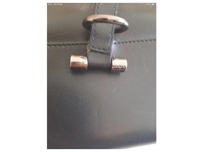 Furla Handtasche aus schwarzem Lackleder mit Silberhardware Silber Hardware - Ansicht 3