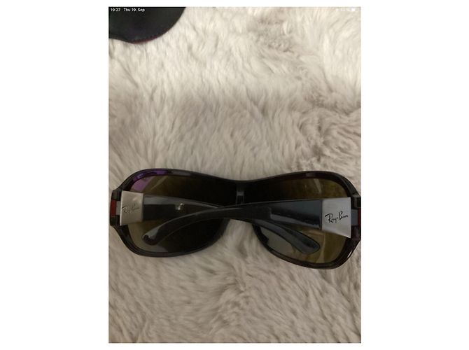 Occhiali da sole Ray-Ban neri argento Nero Silver hardware - vista 2