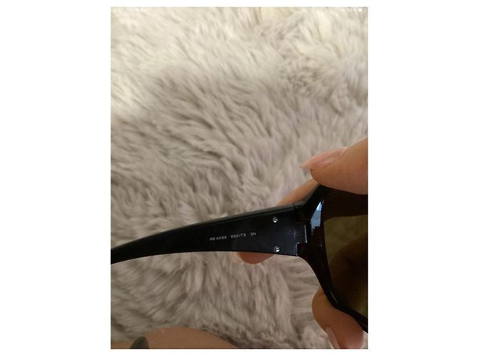 Occhiali da sole Ray-Ban neri argento Nero Silver hardware - vista 3