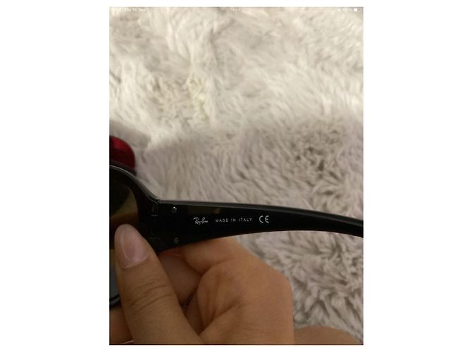 Occhiali da sole Ray-Ban neri argento Nero Silver hardware - vista 4