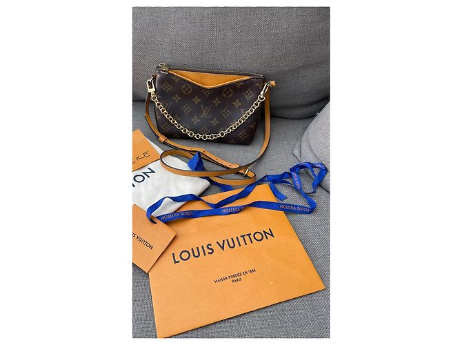 Louis Vuitton Pallas Borsa a mano monogramma marrone - vista 3