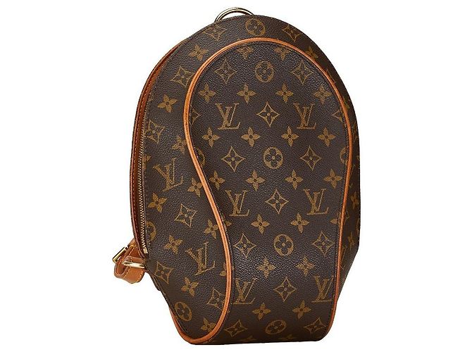 Zaino Ellipse Monogram Louis Vuitton in pelle PVC marrone - vista 2