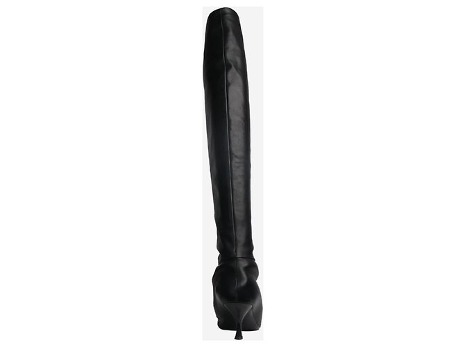 The row Black leather knee-high boots - size EU 39.5 - view 3