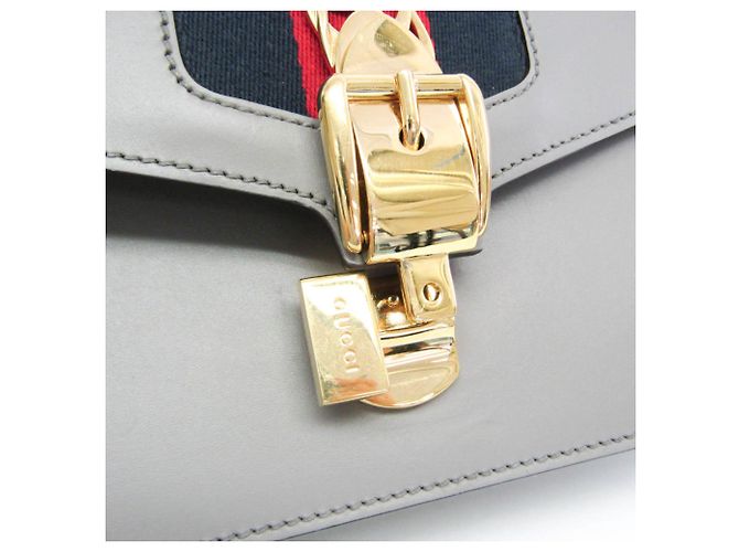 Borsa a spalla in pelle donna Gucci Sylvie 421882 Marrone - vista 11